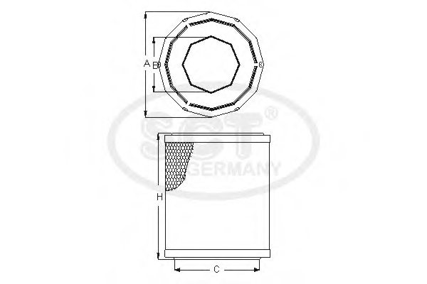 SCT Germany SB 2153 Air Filter
